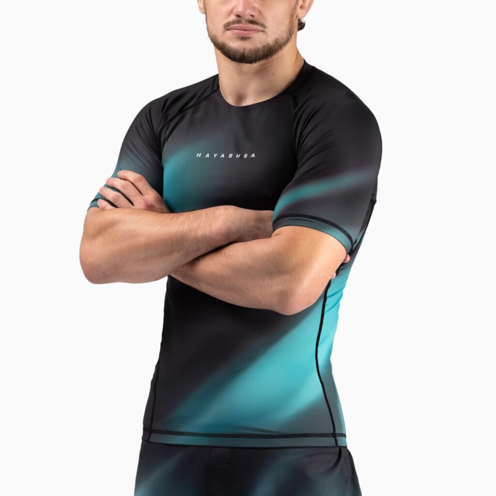 Рашгард Hayabusa Men’s Apex Nova Short Sleeve - Aurora Teal