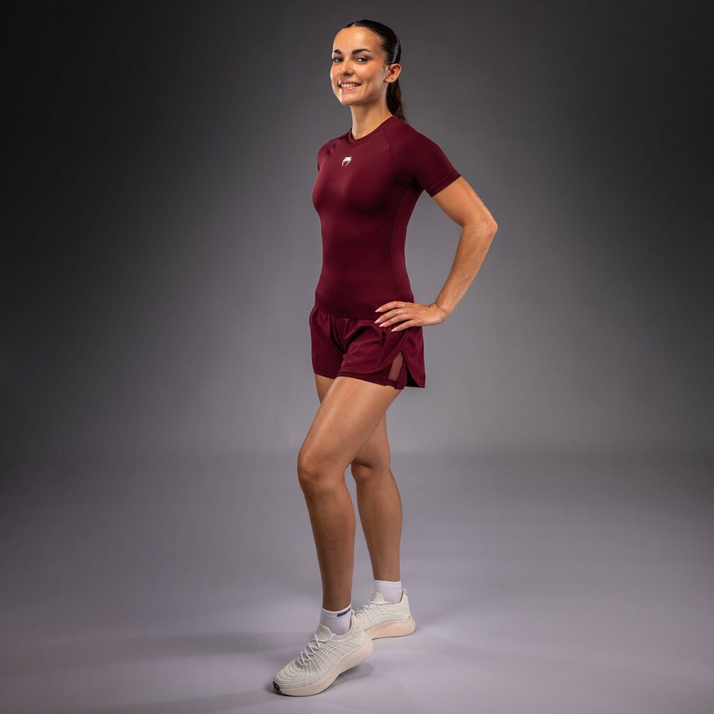 Рашгард Venum Aero XT Short Sleeve - Plum