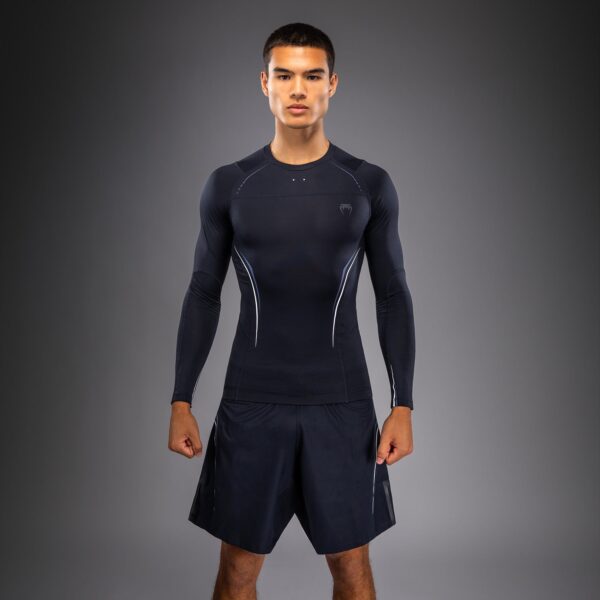 Рашгард Venum G-Core Long Sleeve - Navy Blue/White