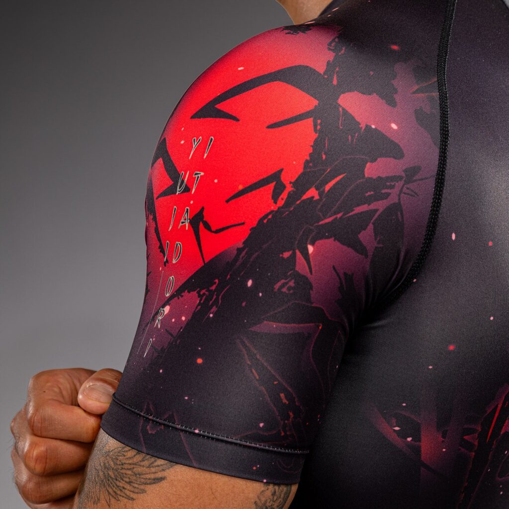 Рашгард Jujutsu Kaisen x Venum Itadori Short Sleeve - Black/Red