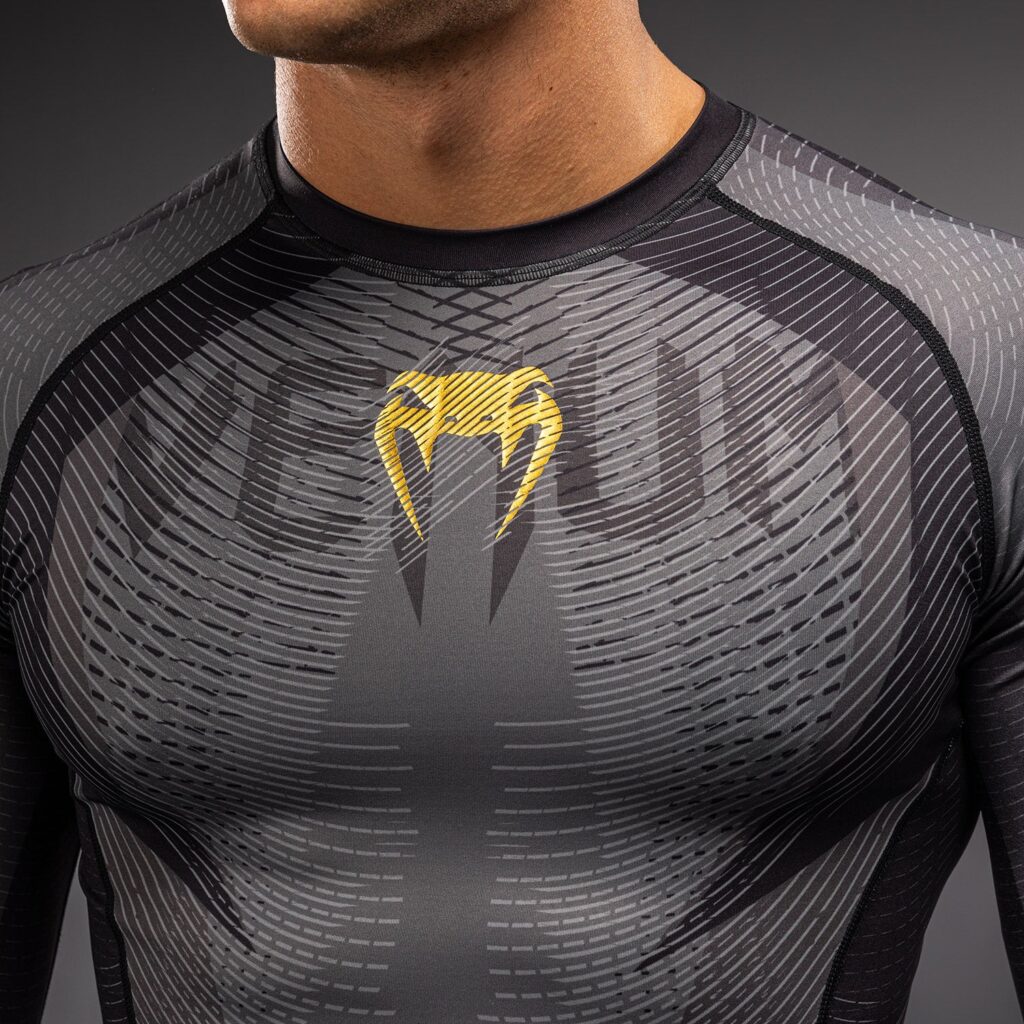Рашгард Venum Galactic 3.0 Long Sleeve - Black/Gold