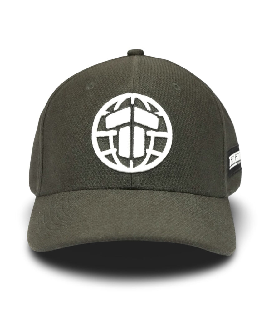 T Logo Baseball Cap - Khaki/White
