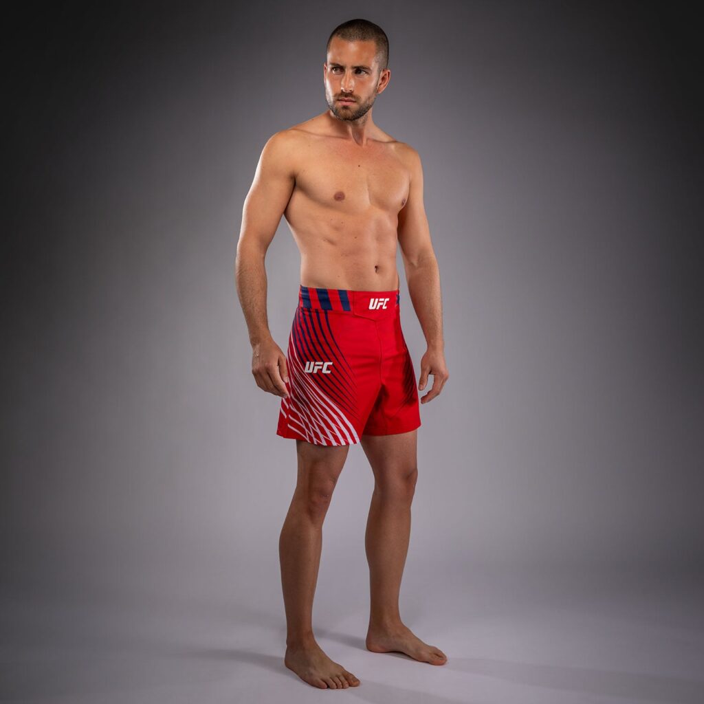 Шорты Men's Official UFC Freedom 250 by Venum Red Personalized Authentic Fight Night Fit Fight Short