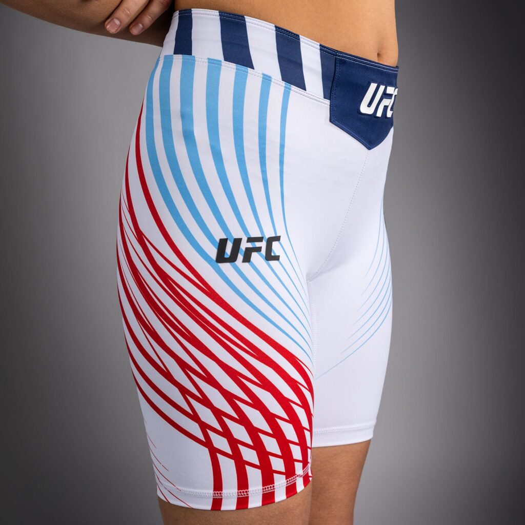 Шорты Women's Official UFC Freedom 250 by Venum White Authentic Long Fit Vale Tudo