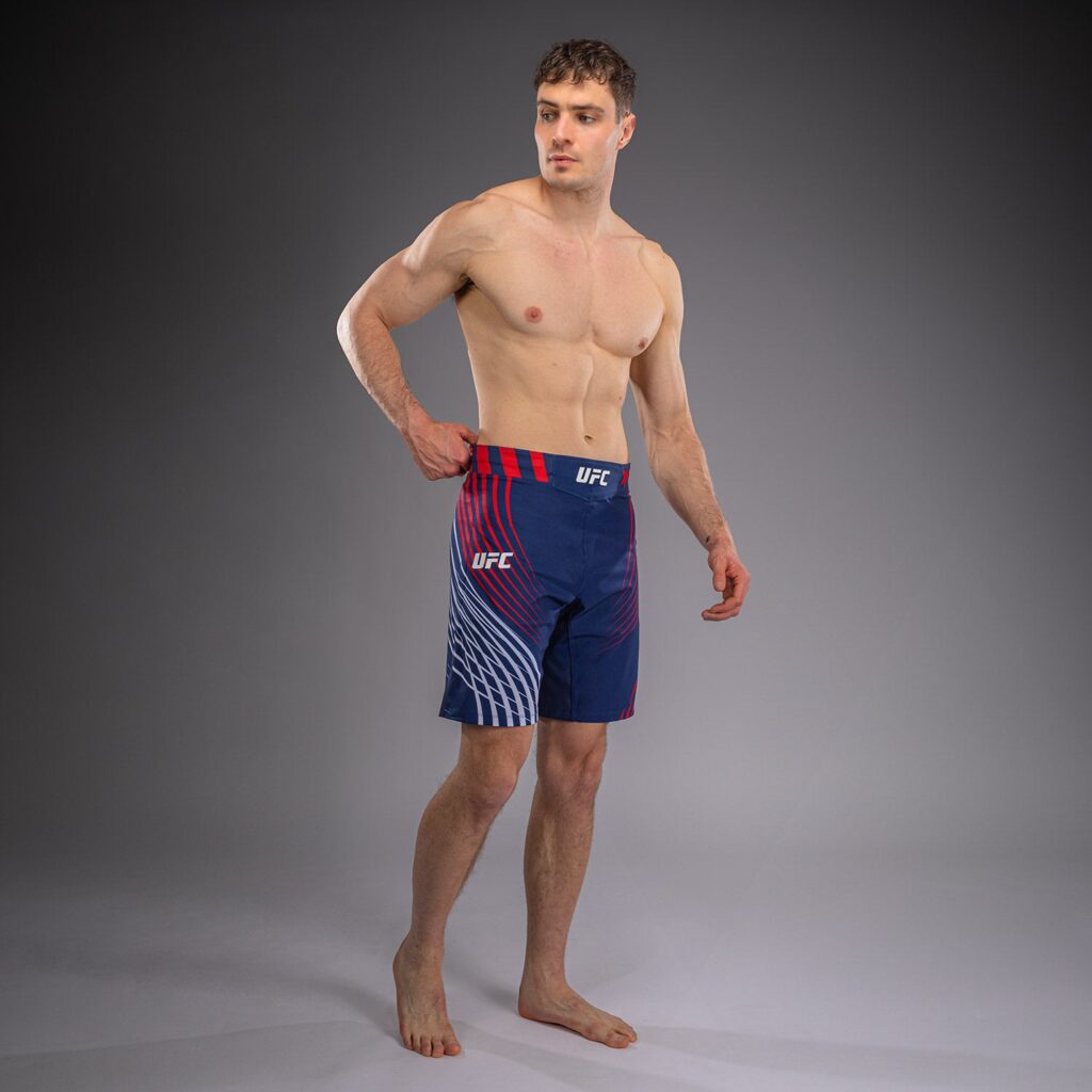 Шорты Men's Official UFC Freedom 250 by Venum Blue Personalized Authentic Fight Night Long Fit Fight