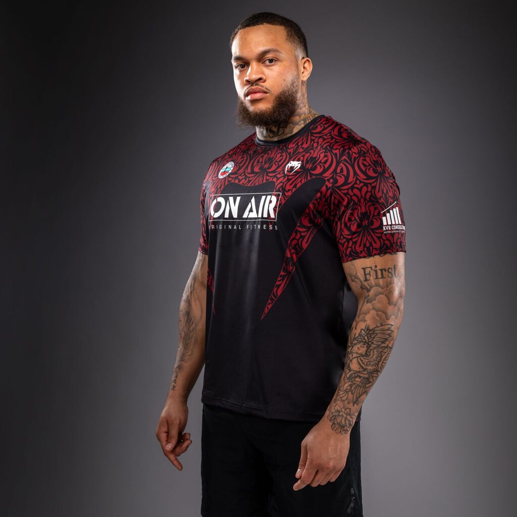 Футболка Venum Bulgarian Top Team (BTT) Dry-Tech - Black/Red