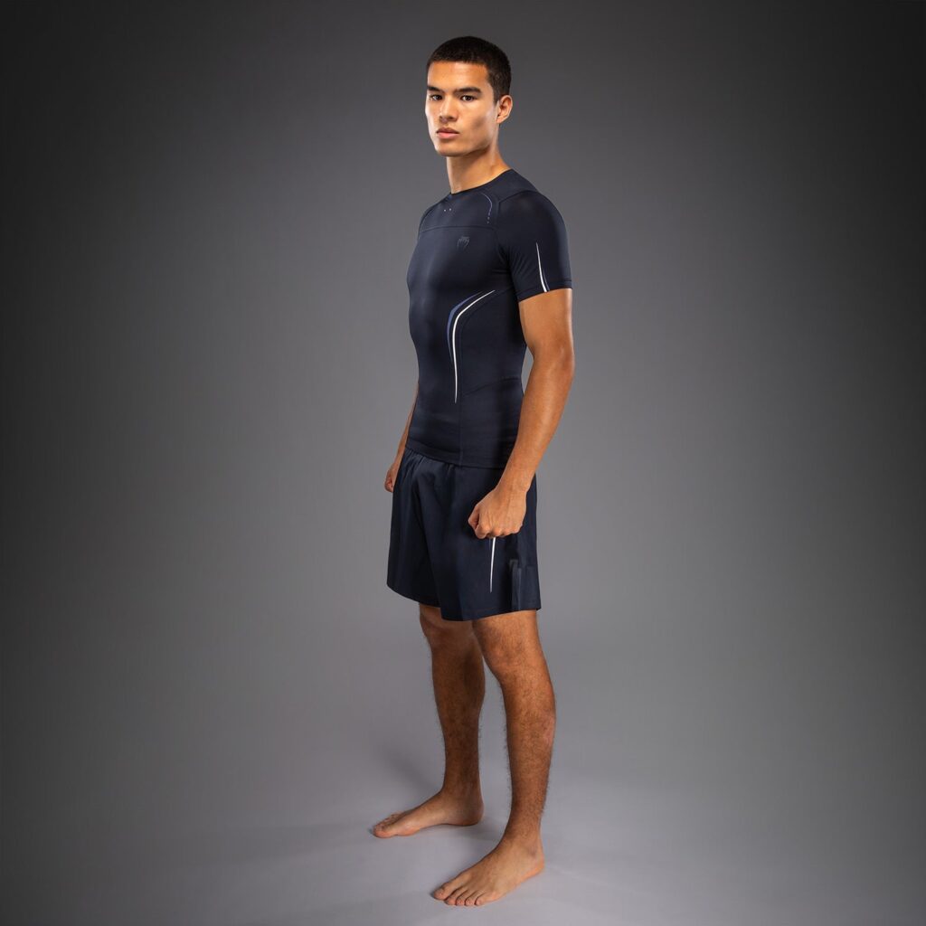 Рашгард Venum G-Core Short Sleeve - Navy Blue/White