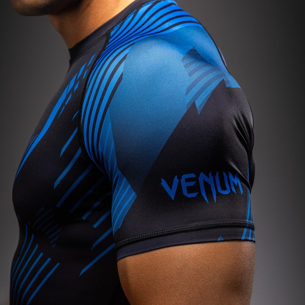 Рашгард Venum No-Gi 6.0 Short Sleeve - Black/Blue