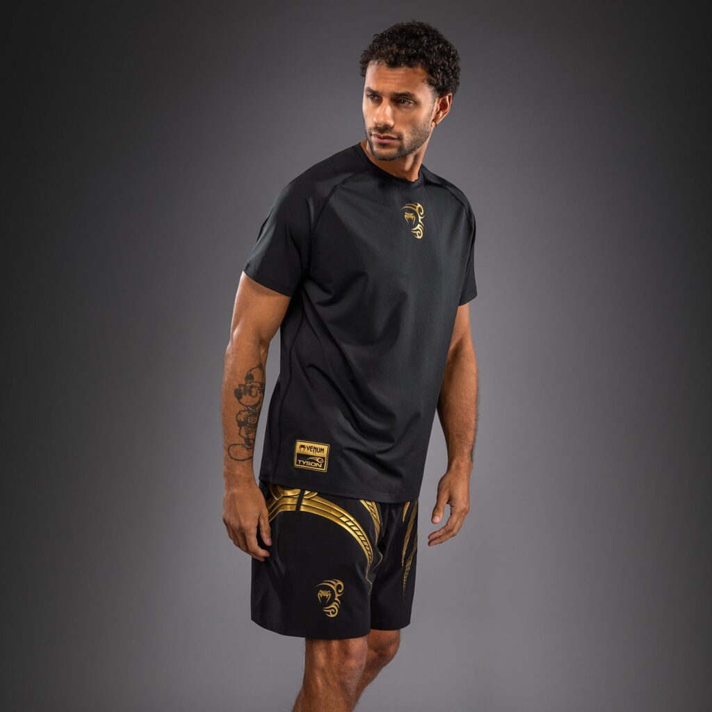 Футболка Venum x Mike Tyson Tiger Dry Tech - Black/Gold