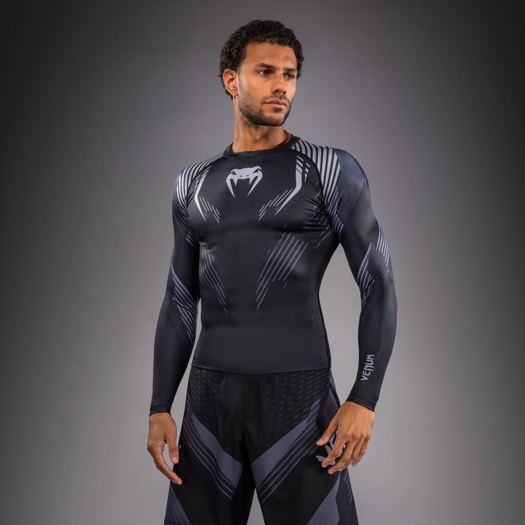 Рашгард Venum No-Gi 6.0 Long Sleeve - Black/Grey