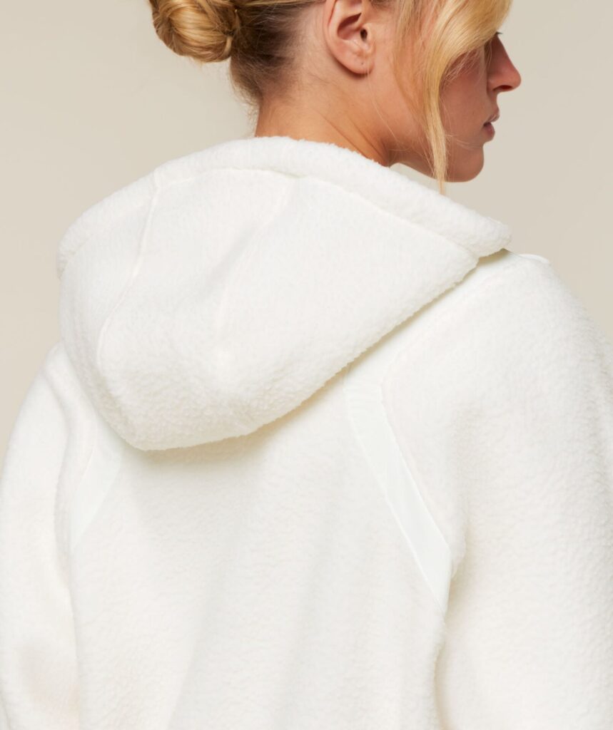 Куртка Gymshark Sherpa 1/4 Zip - Soft White
