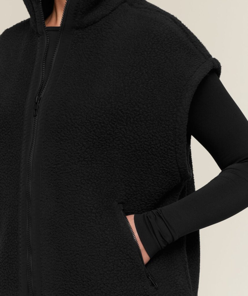 Куртка Gymshark Sherpa Gilet - Black