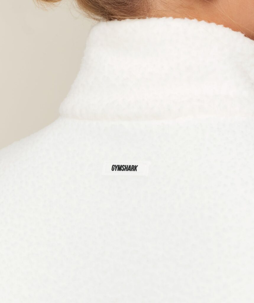 Куртка Gymshark Sherpa Gilet - Soft White