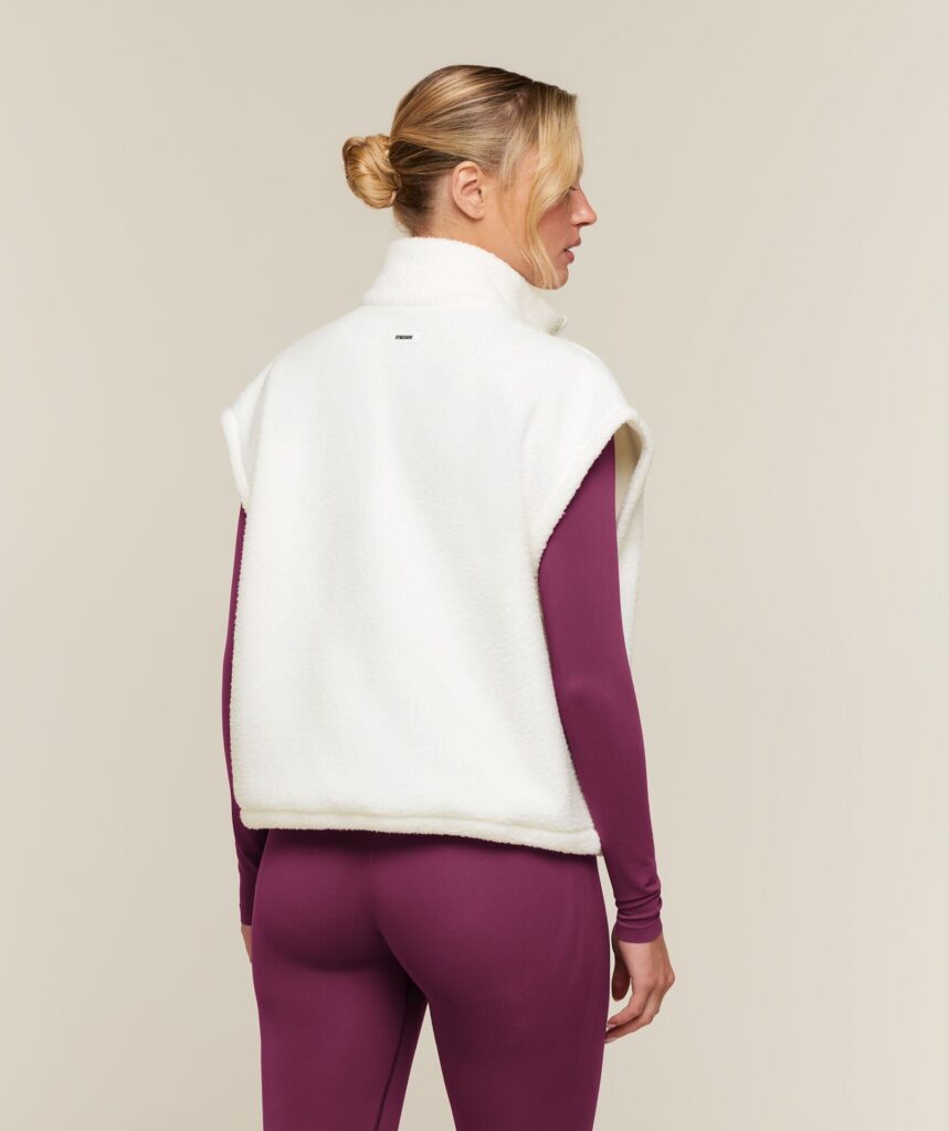Куртка Gymshark Sherpa Gilet - Soft White