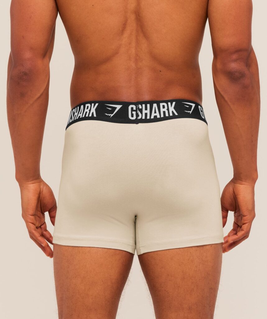 Gymshark Boxer Brief 5PK - Chalk Beige/Canvas Green/Espresso Brown/Cherry Purple/Lifestyle Brown