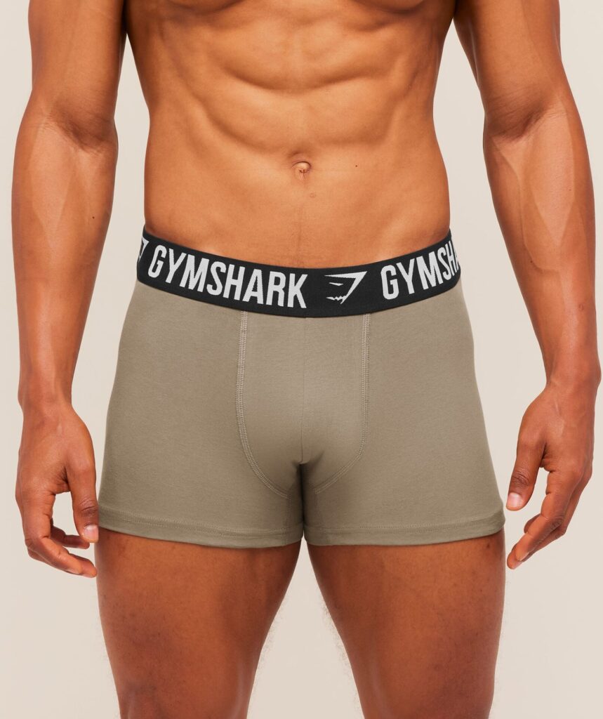 Gymshark Boxer Brief 3PK - Ash Grey/Chalk Beige/Lifestyle Brown