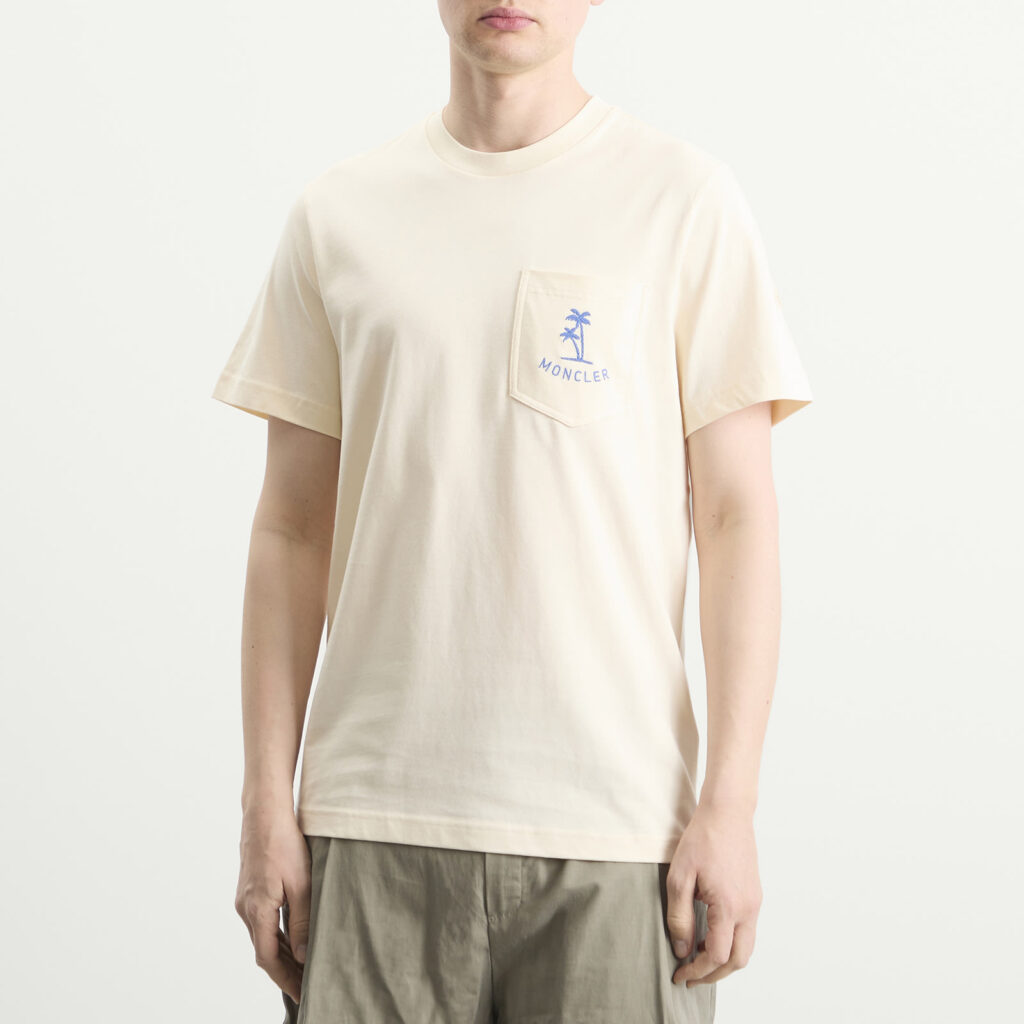 Футболка Moncler Palm Logo Pocket