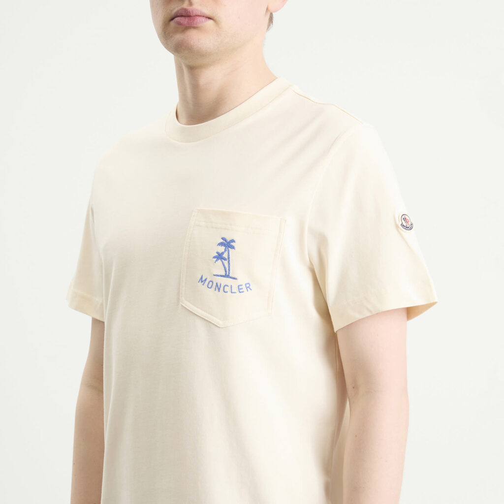 Футболка Moncler Palm Logo Pocket
