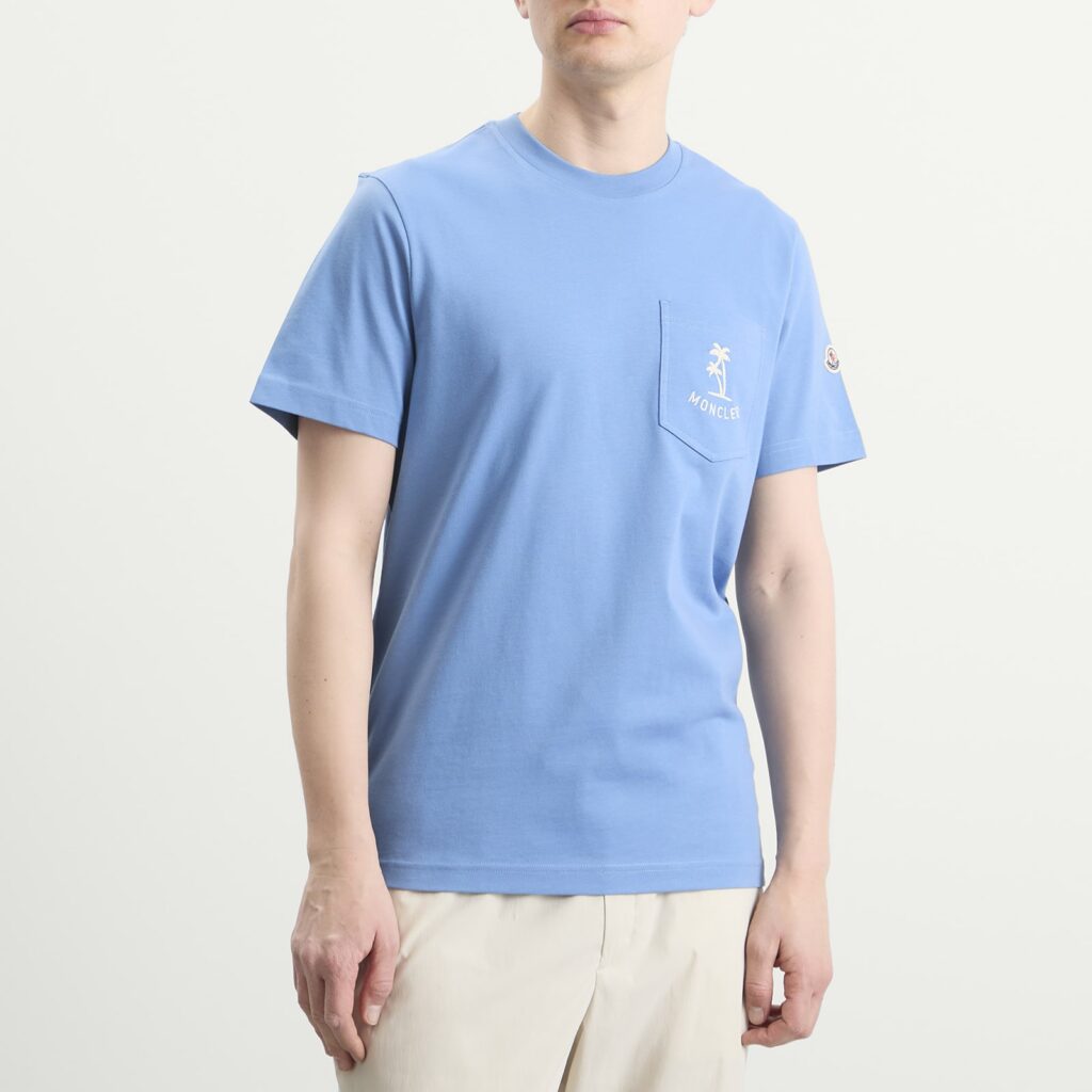 Футболка Moncler Palm Logo Pocket