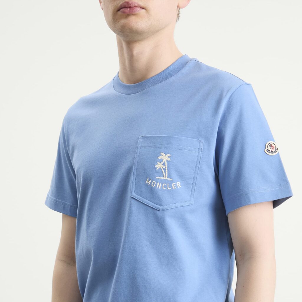 Футболка Moncler Palm Logo Pocket