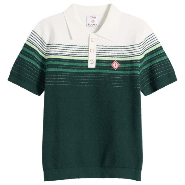Футболка а Casablanca Boucle Stripe Polo