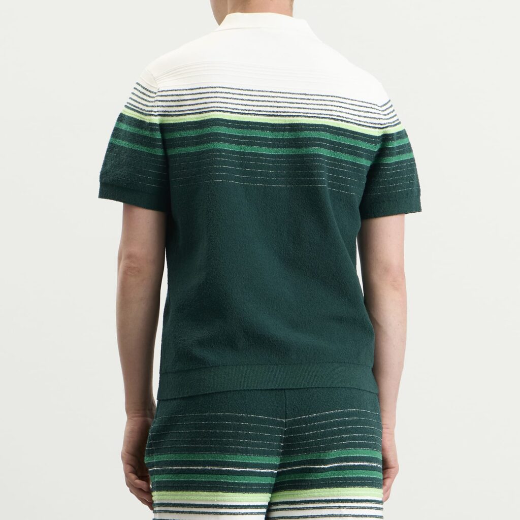Футболка а Casablanca Boucle Stripe Polo