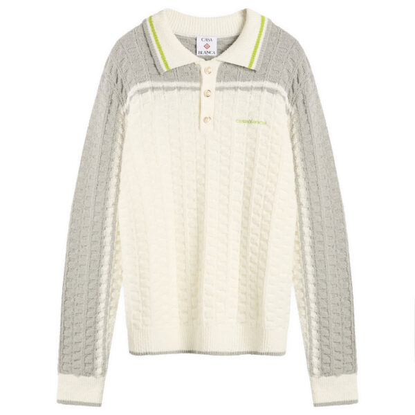 Футболка Casablanca Tennis Boucle Long Sleeve