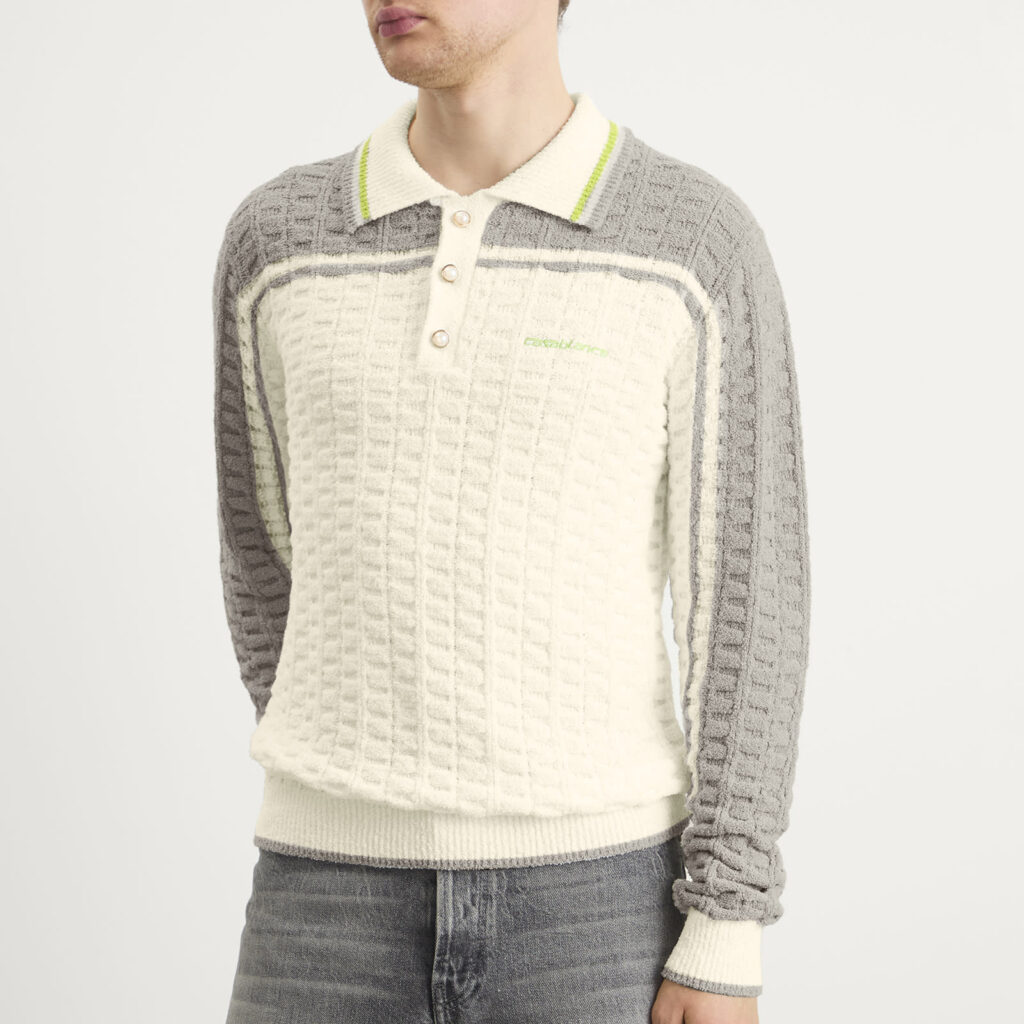 Футболка Casablanca Tennis Boucle Long Sleeve