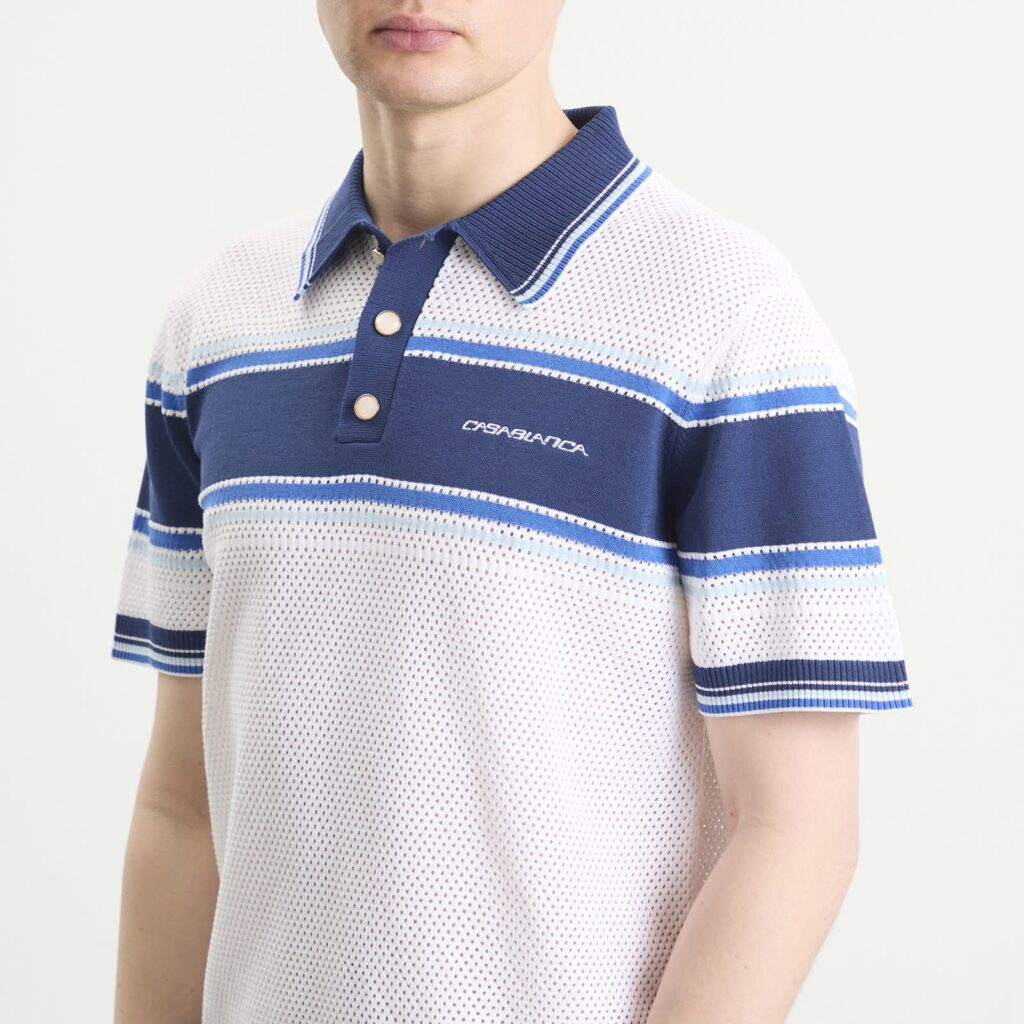 Рубашка Casablanca Mesh Stripe Поло