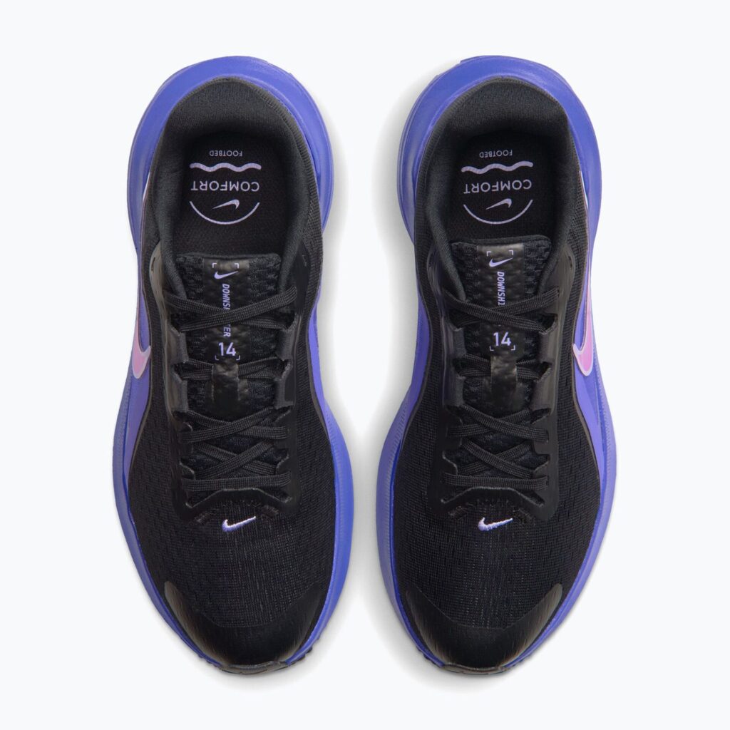 Женские Кроссовки Nike Downshifter 14 черный/персидский фиолетовый/живой фиолетовый