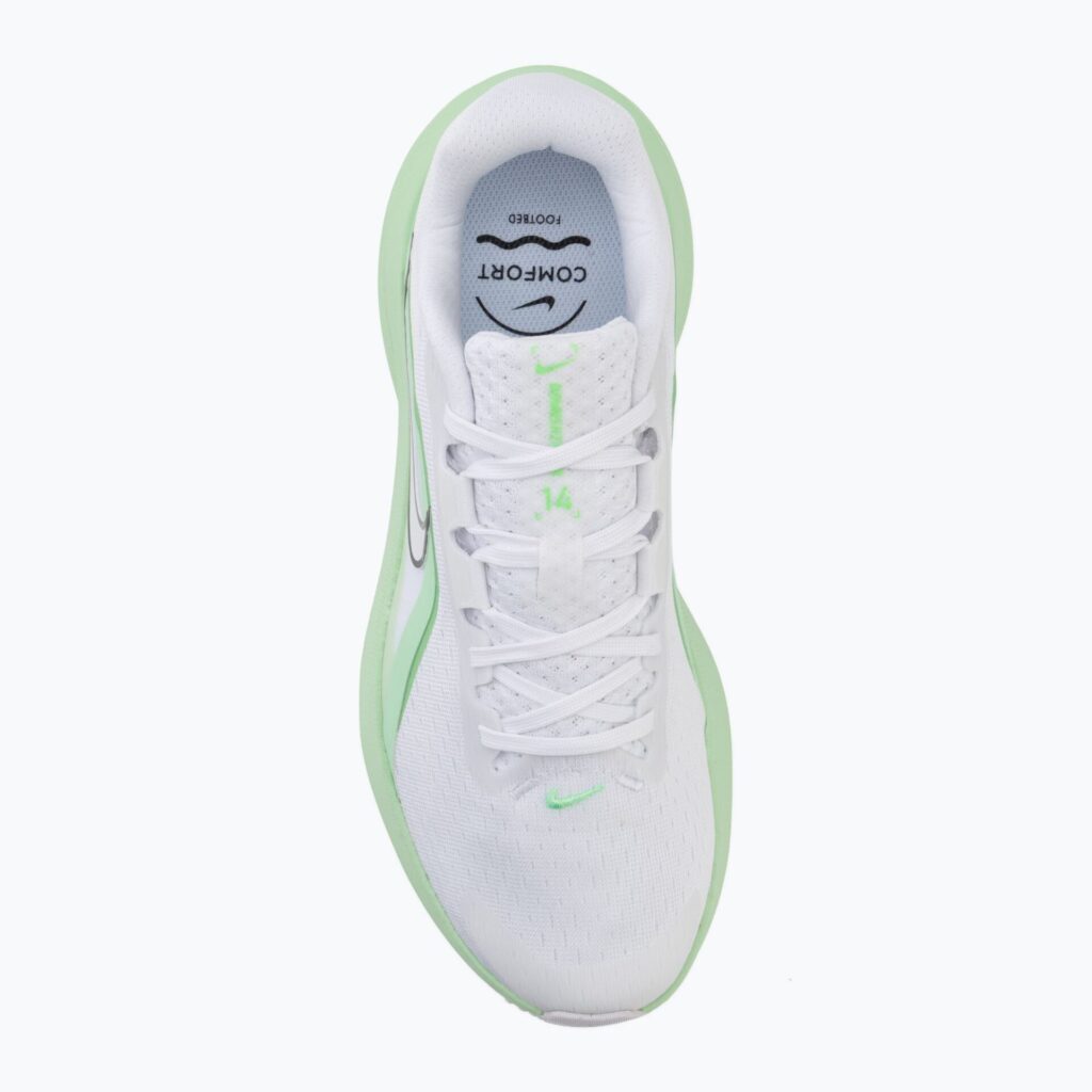 Женские Кроссовки Nike Downshifter 14 белый / огуречный дюйм / зеленый / белый