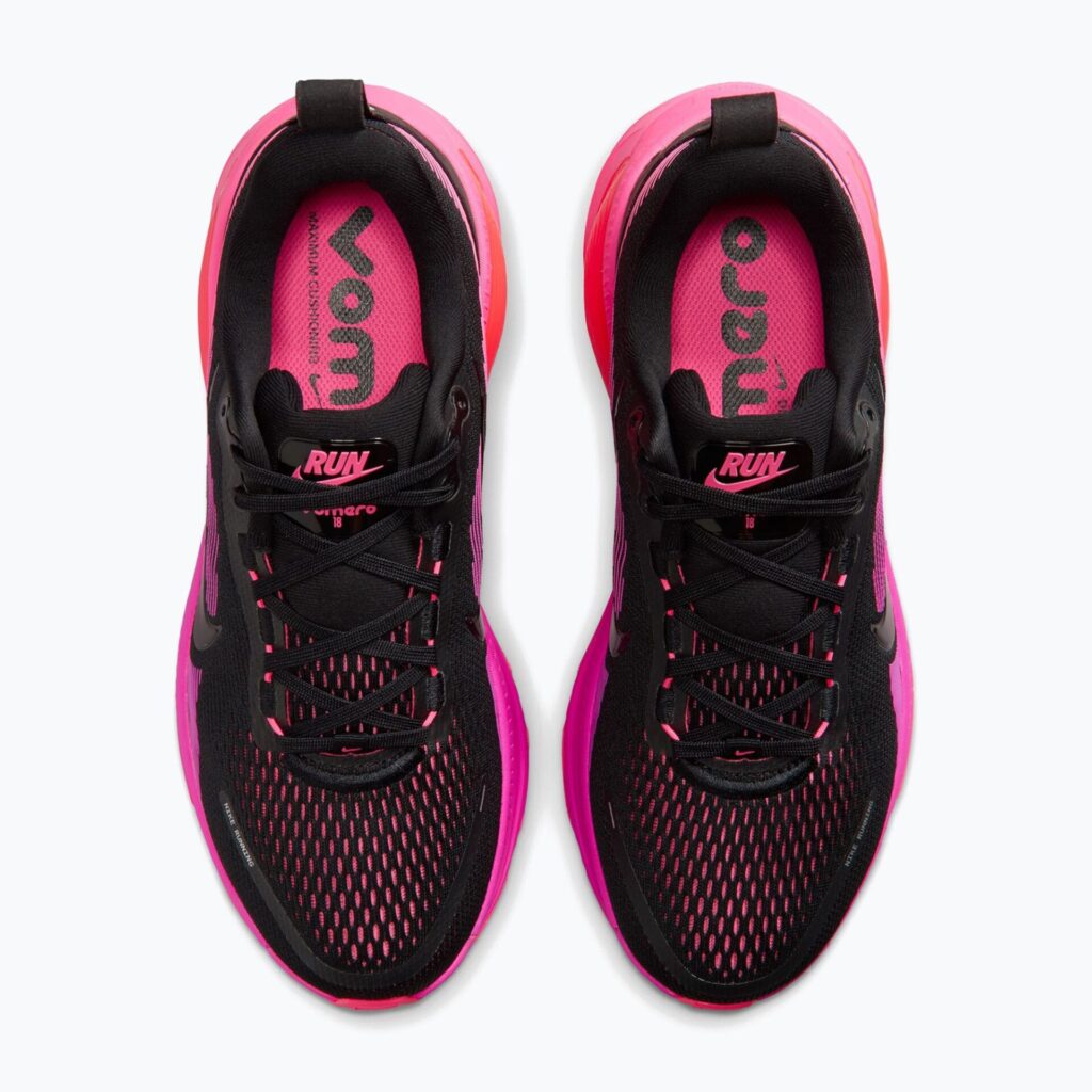 Женские Кроссовки Nike Vomero 18 черный/гипер розовый/лазерный малиновый/черный