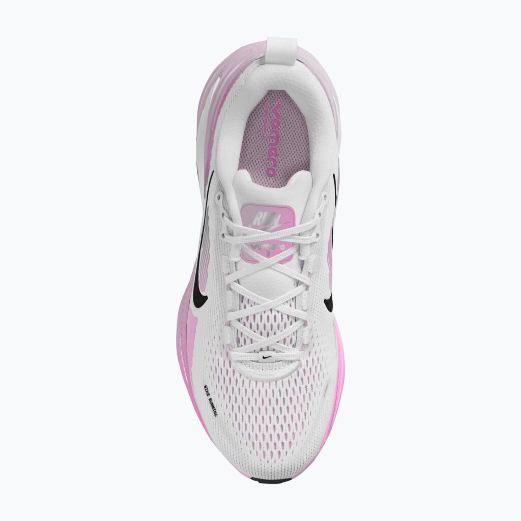 Женская обувь Nike Vomero 18 белая / отбеленная сирень / светлая пурпурная / черная