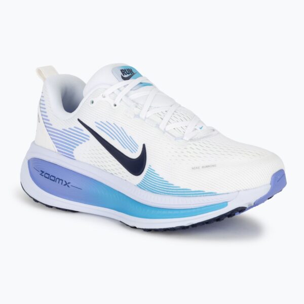 Женские Кроссовки Nike Vomero 18 бело-голубой автомобиль