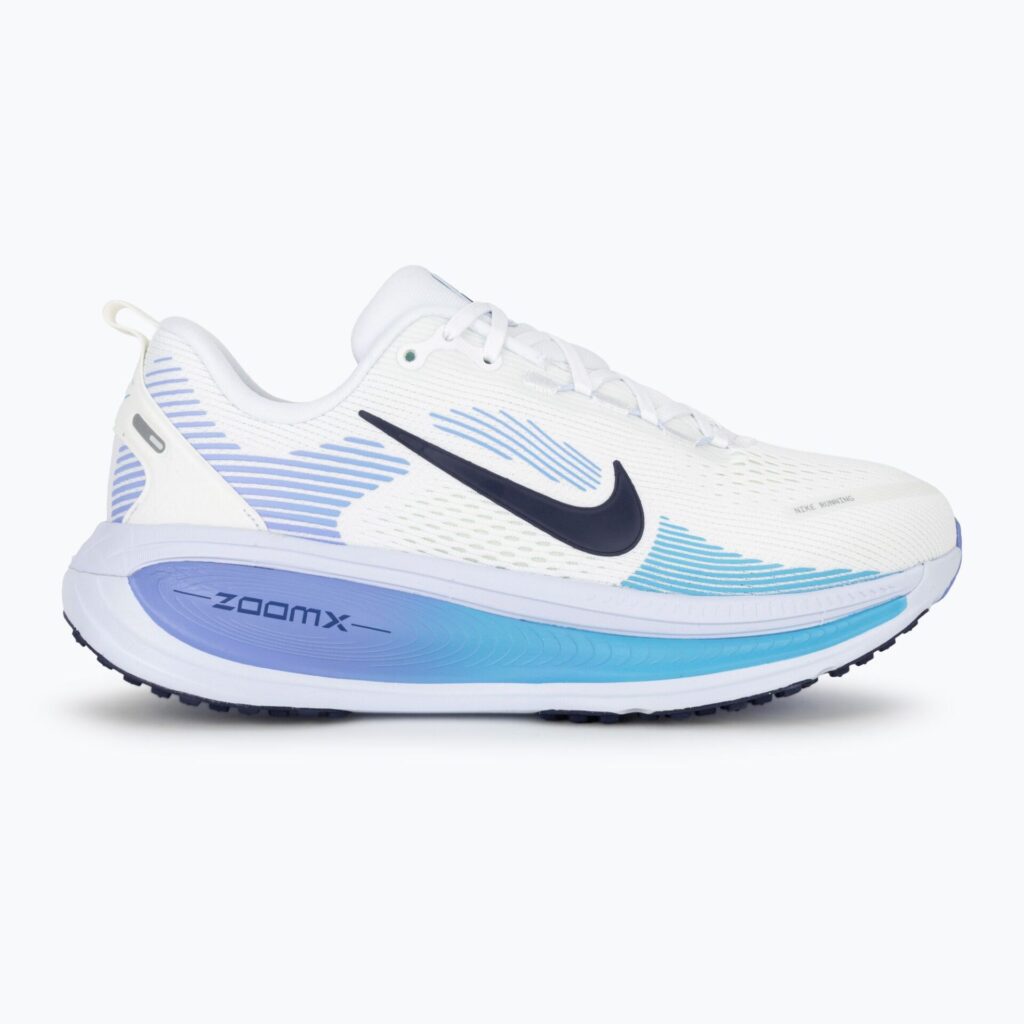 Женские Кроссовки Nike Vomero 18 бело-голубой автомобиль