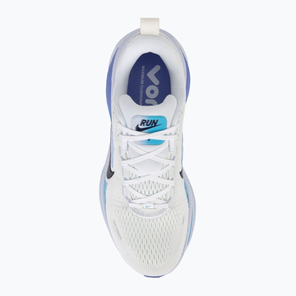 Женские Кроссовки Nike Vomero 18 бело-голубой автомобиль