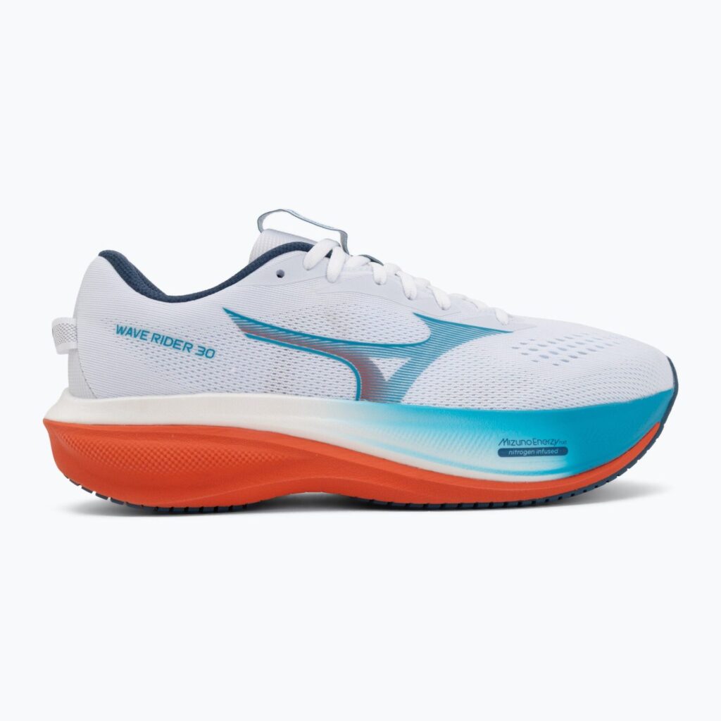 Кроссовки для бега Mizuno Wave Rider 30 white/blue jewel/orange