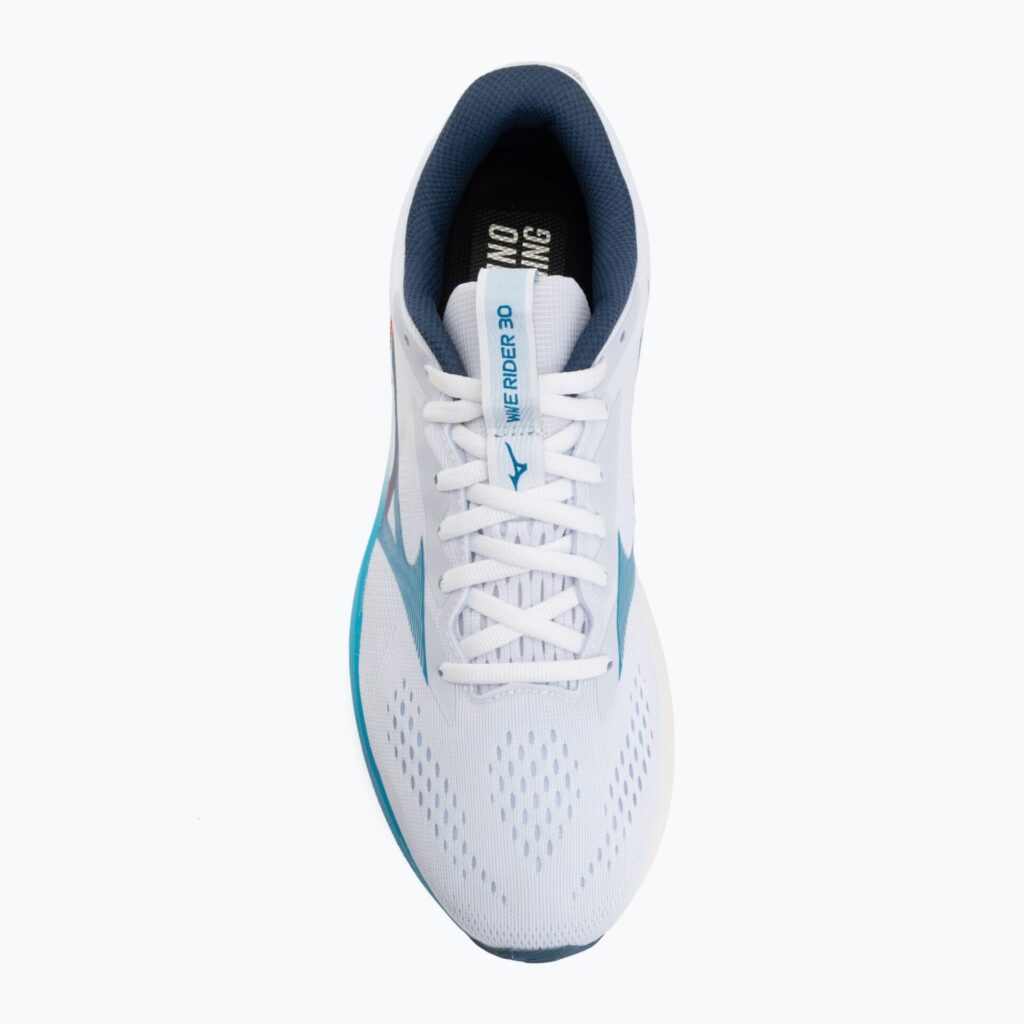 Кроссовки для бега Mizuno Wave Rider 30 white/blue jewel/orange