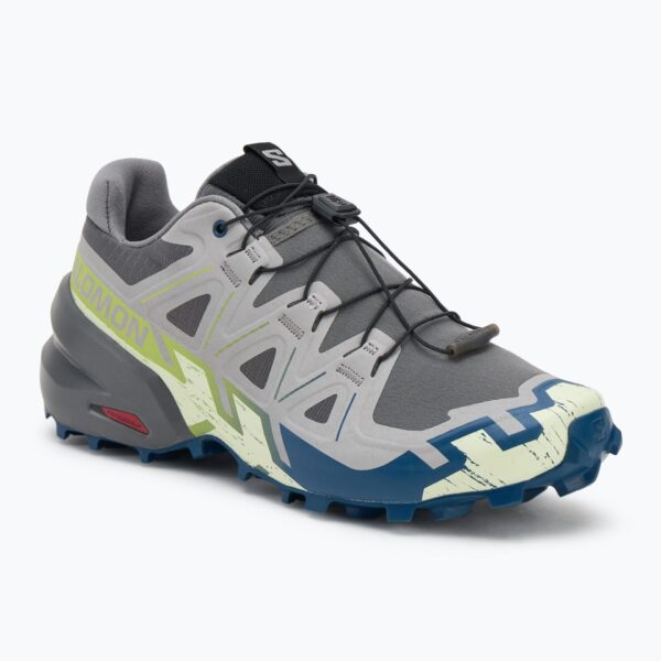 Кроссовки для бега Salomon Speedcross 6 castlerock/lime cream/poseidon