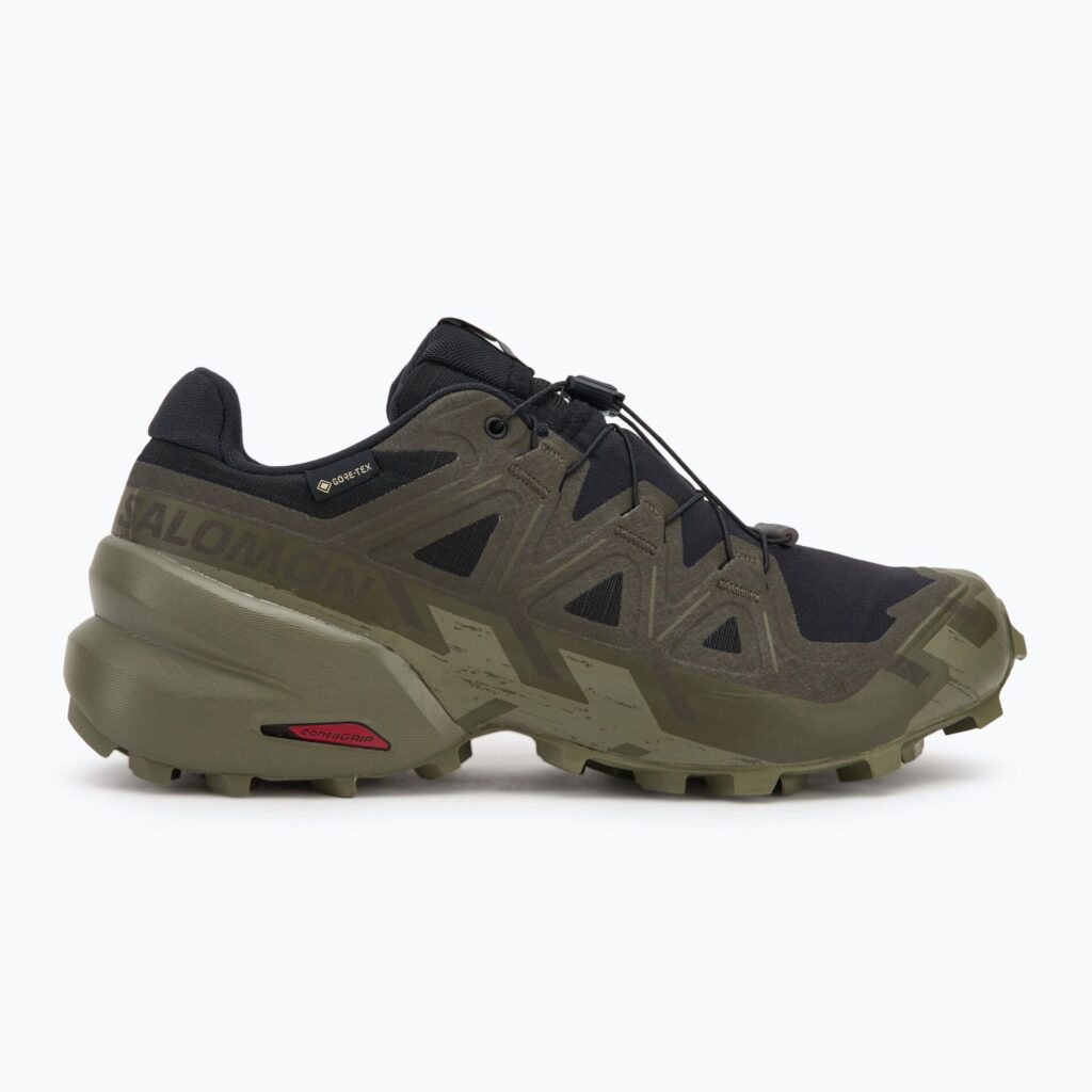 Кроссовки для бега Salomon Speedcross 6 GTX black/peat/deep lichen green