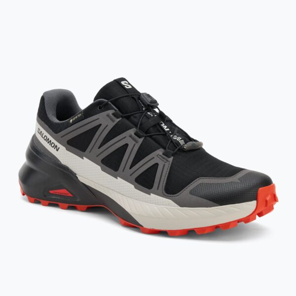 Кроссовки для бега Salomon Speedcross Peak GTX black/castlerock/cherry tomato
