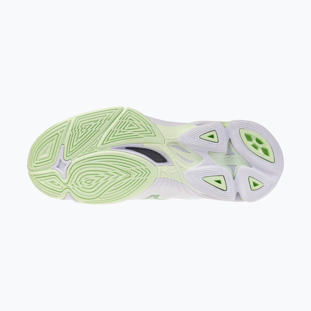 Женские волейбольные кроссовки Mizuno Wave Lightning Pro Mid white/aqua gray/ambrosia