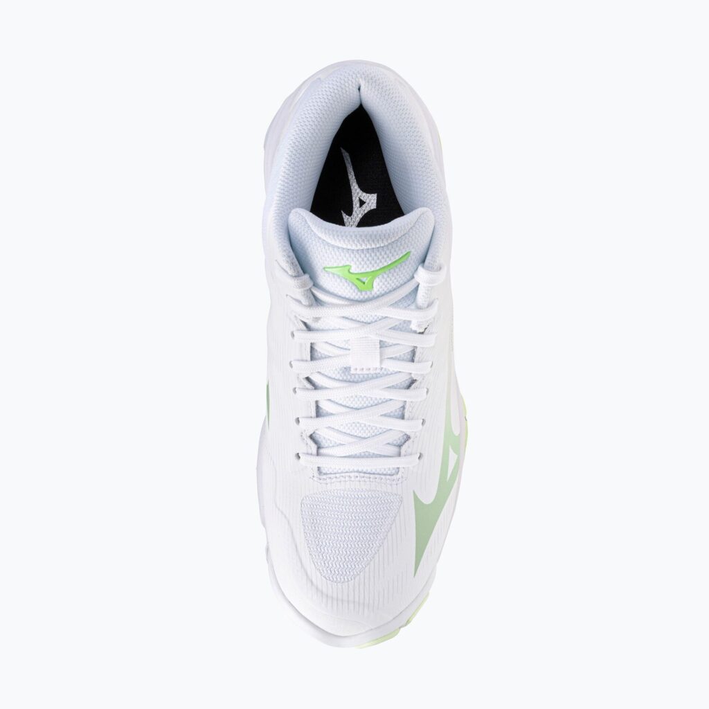 Женские волейбольные кроссовки Mizuno Wave Lightning Pro Mid white/aqua gray/ambrosia