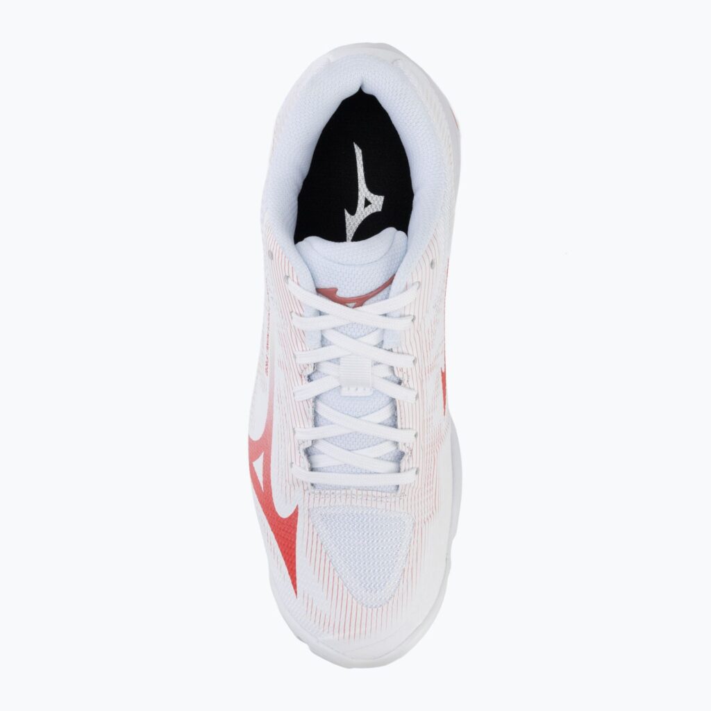 Женские волейбольные кроссовки Mizuno Wave Lightning Pro white/rose elegance/lava falls