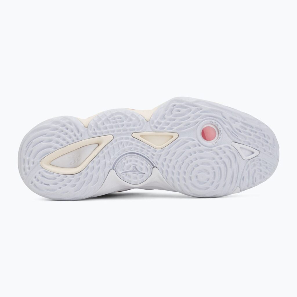 Женские волейбольные кроссовки Mizuno Wave Momentum Elite Mid white/rose elegance/lava falls
