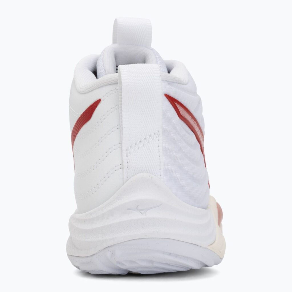 Женские волейбольные кроссовки Mizuno Wave Momentum Elite Mid white/rose elegance/lava falls