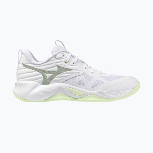 Женские волейбольные кроссовки Mizuno Wave Momentum Pro white/aqua gray/ambrosia