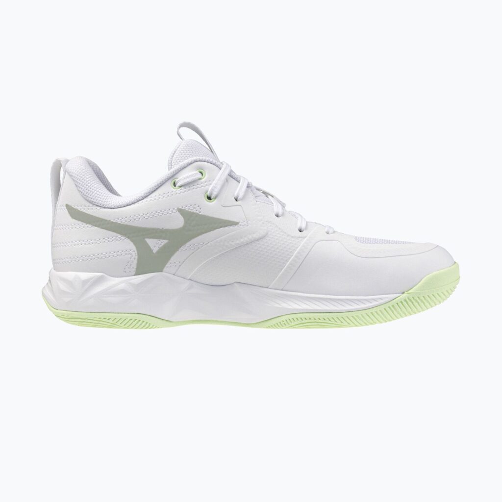 Женские волейбольные кроссовки Mizuno Wave Momentum Pro white/aqua gray/ambrosia