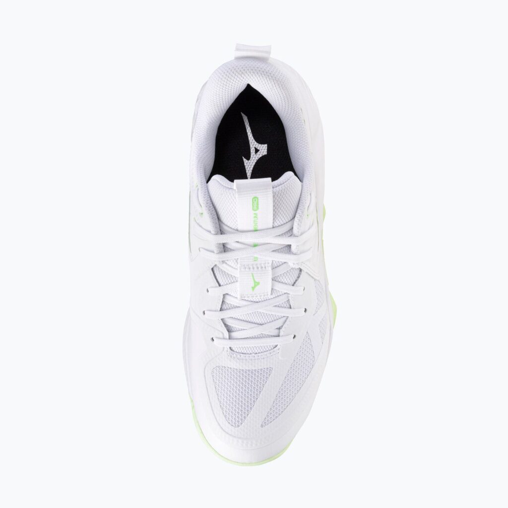 Женские волейбольные кроссовки Mizuno Wave Momentum Pro white/aqua gray/ambrosia