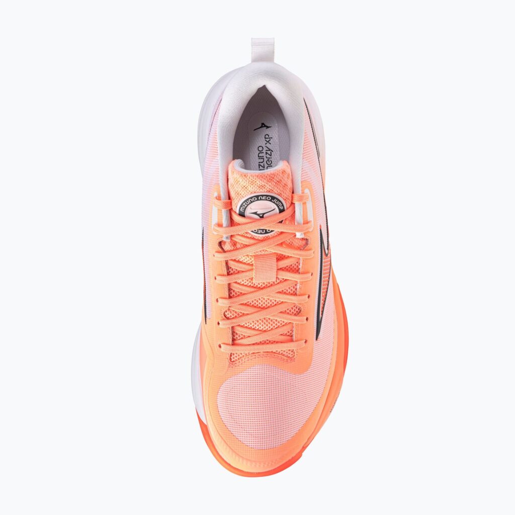 Волейбольные кроссовки Mizuno Neo Jump flamingo coral/lava orange/white